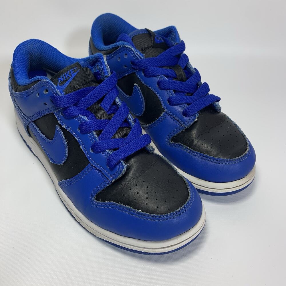 Nike Dunk Low PS Cobalt Blue Black Kids Shoes Size 2Y CW1588-001